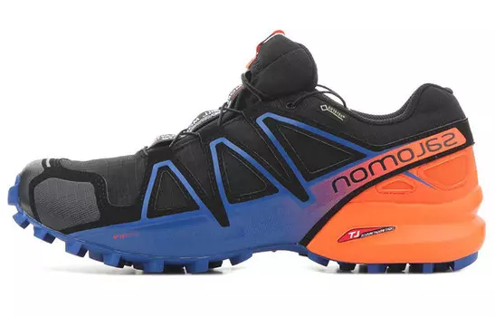 SALOMON Speedcross 4 Lifestyle Shoes Men Low-top Black/Blue/Orange