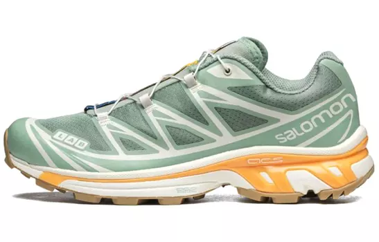 Кроссовки Salomon XT-6 Hiking Unisex, зеленый/оранжевый/белый
