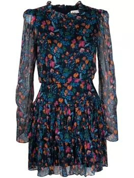 Saloni платье Ava-B с цветочным принтом, синий