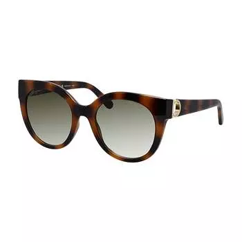 Salvatore Ferragamo SF 1031S 214 53 мм женские солнцезащитные очки кошачий глаз, цвет tortoise