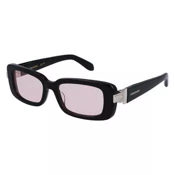 Salvatore Ferragamo SF 1105S 005 52 мм женские прямоугольные солнцезащитные очки, черный