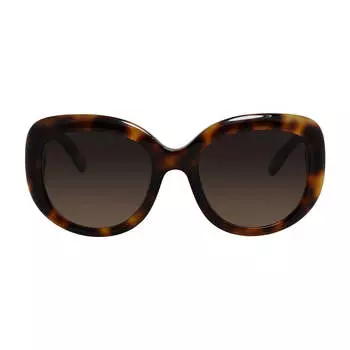 Salvatore Ferragamo SF 727S 214 53 мм женские круглые солнцезащитные очки, цвет tortoise