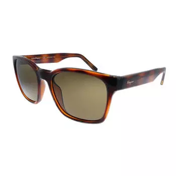 Salvatore Ferragamo SF 959S 214 55 мм унисекс квадратные солнцезащитные очки, цвет tortoise