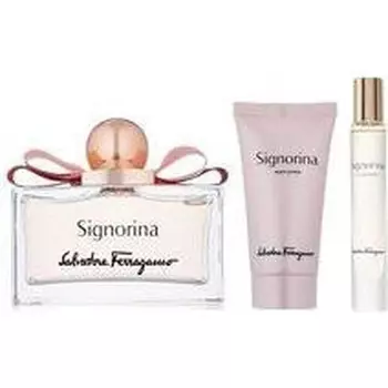 Salvatore Ferragamo - Signorina Set Eau De Parfum 100мл + Eau De Parfum 10мл + Lotion Points 50мл