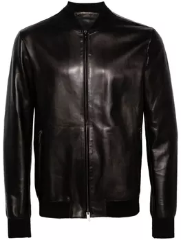 Salvatore Santoro бомбер на молнии, черный