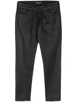 Salvatore Santoro джинсы с нашивкой-логотипом, черный