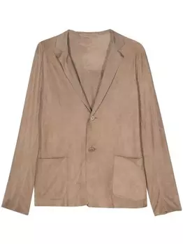 Salvatore Santoro замшевый пиджак, коричневый