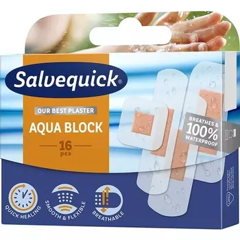 Salvequick Aqua Block 16 Водостойкая штукатурка, 16 шт., черная