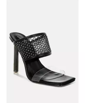 Салвин Клеар украшенные туфли на каблуке с квадратным носком London Rag, черный