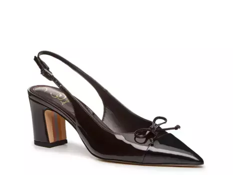 Sam Edelman Willette Pump, темно-коричневый/черный лакированный синтетический материал