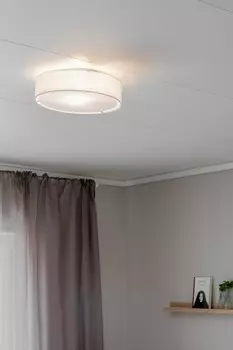 Сэм льняной потолочный светильник 33см Pr Home, белый