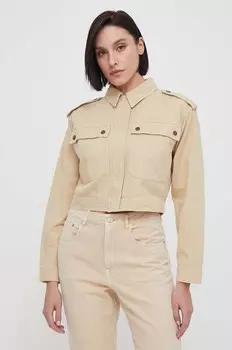 САМАНТА джинсовая куртка Pepe Jeans, бежевый