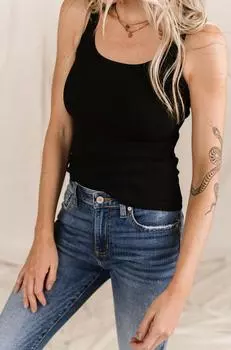 Самая желанная майка черного цвета AMPERSAND AVE