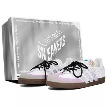 SAMBA OG Обувь для скейтборда унисекс, низкие кеды, белый Adidas Originals