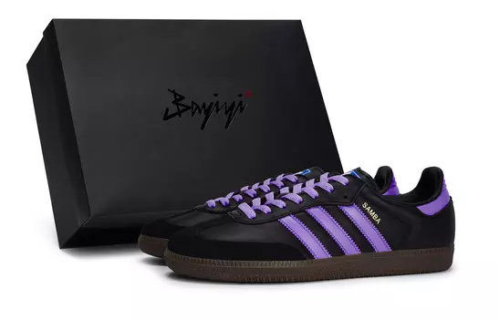 SAMBA OG Обувь для скейтборда унисекс, низкие кеды, фиолетовый Adidas Originals
