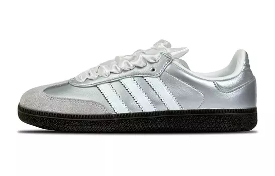 SAMBA OG Обувь для скейтборда унисекс, низкие кеды, серебристый Adidas Originals, серебряный