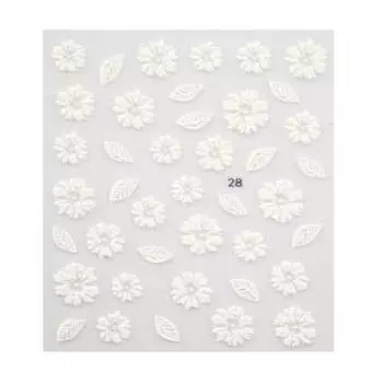 Самоклеящиеся наклейки для ногтей №28 MollyLac, 5D, Molly Lac