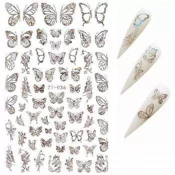 Самоклеящиеся наклейки для украшения ногтей Deni Carte