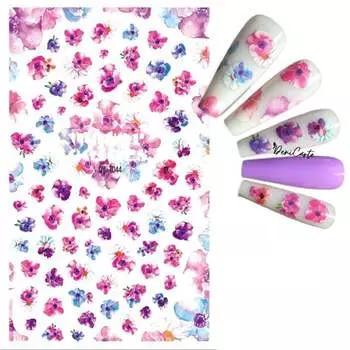 Самоклеящиеся наклейки для украшения ногтей Deni Carte