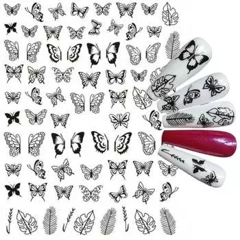 Самоклеящиеся наклейки для украшения ногтей Deni Carte