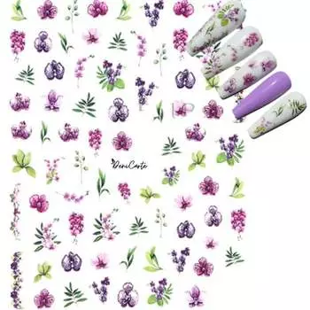 Самоклеящиеся наклейки для украшения ногтей Deni Carte