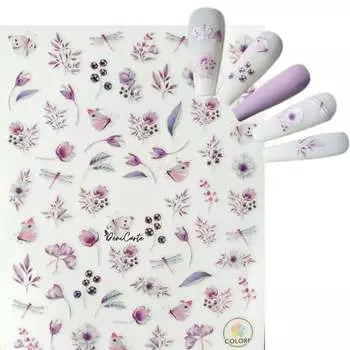 Самоклеящиеся наклейки для украшения ногтей Deni Carte