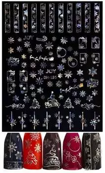 Самоклеящиеся рождественские наклейки для ногтей Deni Carte