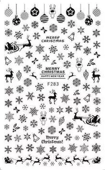 Самоклеящиеся рождественские наклейки для ногтей Deni Carte