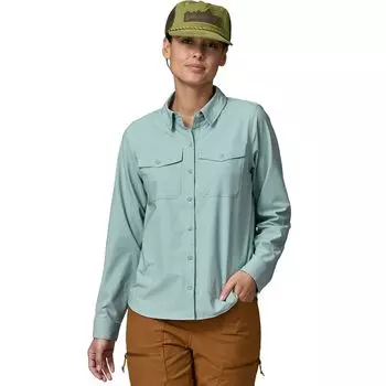 Саморегулируемая рубашка с длинными рукавами от солнца Patagonia, синий