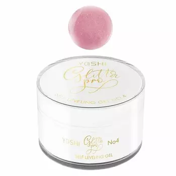 Самовыравнивающийся гель Yoshi Glitter Pro №4. 15 мл