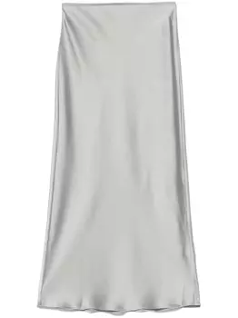 SAMSOE Юбка миди SAMSOE Saagneta SAMSOE SAMSOE, серый