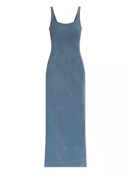 SAMSOE Платье миди SAMSOE Sasunna SAMSOE SAMSOE, синий