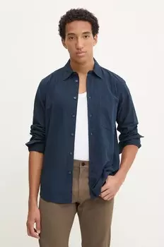 Samsoe Рубашка из хлопка Samsoe SALIAM Samsoe Samsoe, темно-синий