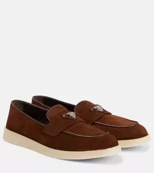 Сан-Тропе замшевые лоферы Prada, Palissandro