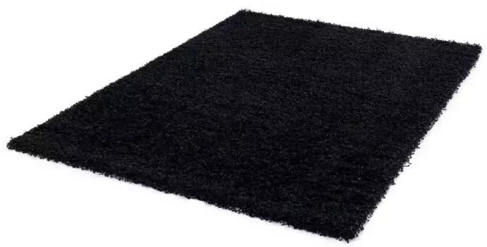 Санат дорожка с высоким ворсом "LOCA", прямоугольная, гостиная, длинный ворс, лохматая, спальня Sanat 67х230 см, черный