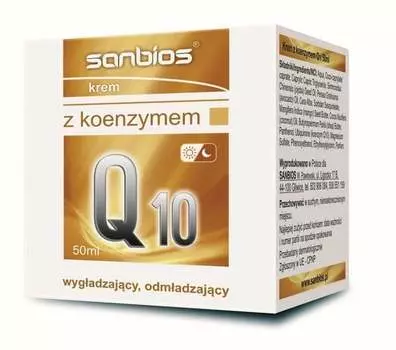 САНБИОС Крем с коэнзимом Q10 50мл, Sanbios