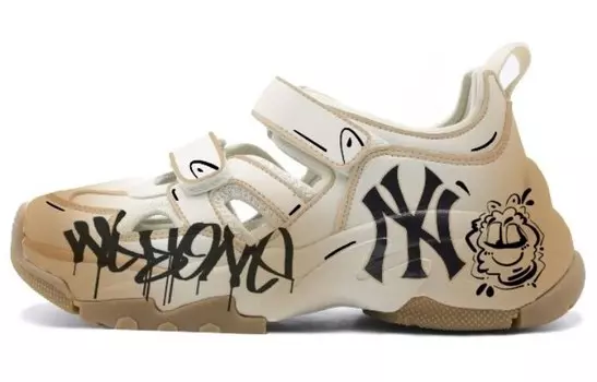 Sandal Chunky Mask River Trekking Shoes Unisex Brown Mlb