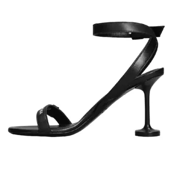 Сандали Balenciaga Afterhour Sand 90 In Black Leather, черный
