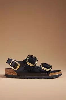 Сандали Birkenstock Milano с большой пряжкой, черный