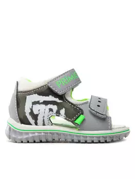 Сандалии 1864011 Primigi, зеленый/серый