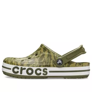 Сандалии 4 printing camouflage green sandals Crocs, зеленый
