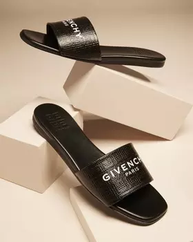 Сандалии 4G с монограммой на плоской подошве Givenchy