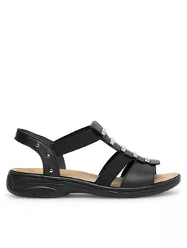 Сандалии 64580-00 Rieker, черный