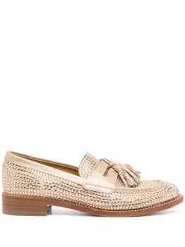 Сандалии 70 мм, украшенные кристаллами Ren Caovilla, черный