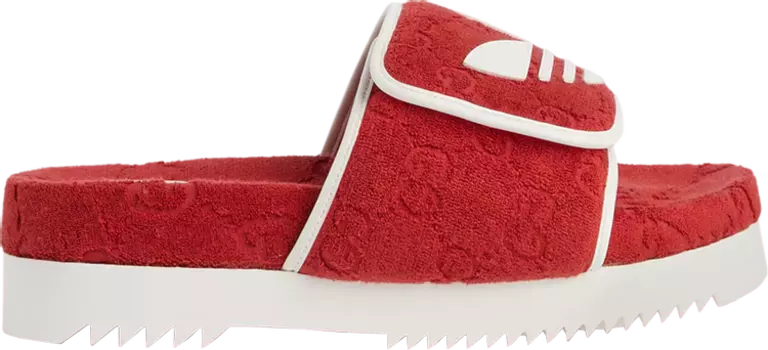Сандалии Adidas Adidas x Gucci GG Platform Sandal 'Red Cotton Sponge', красный