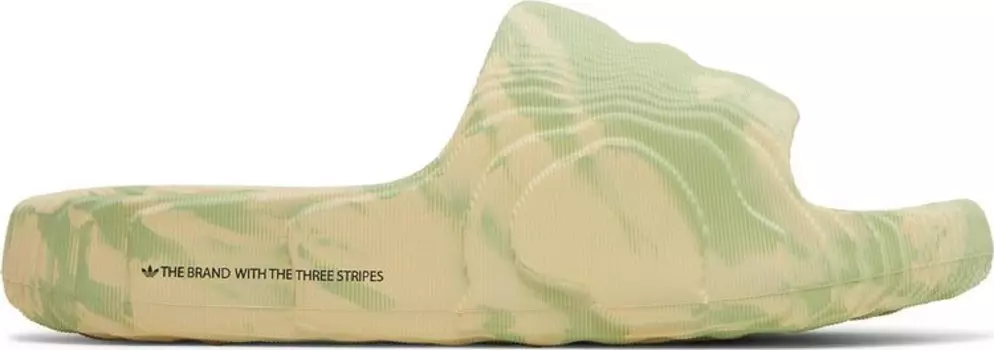 Сандалии Adidas Adilette 22 Slides 'Magic Lime Desert Sand', зеленый
