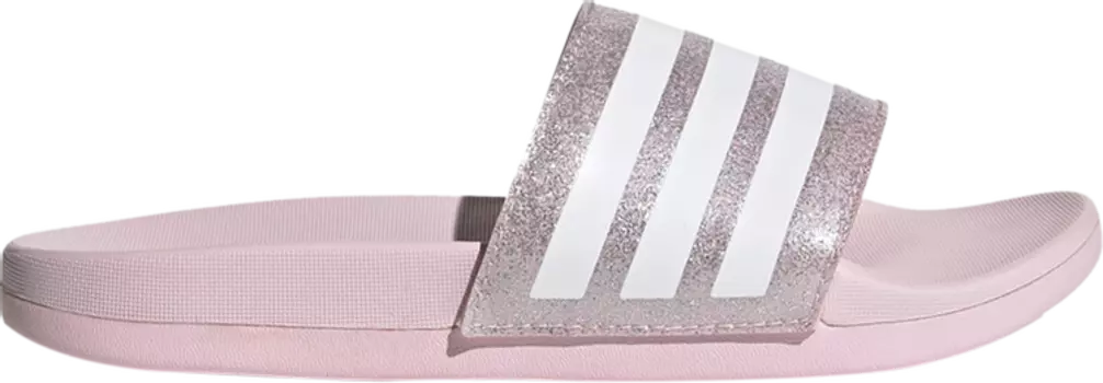 Сандалии Adidas Adilette Comfort Slide J 'Clear Pink Glitter', розовый
