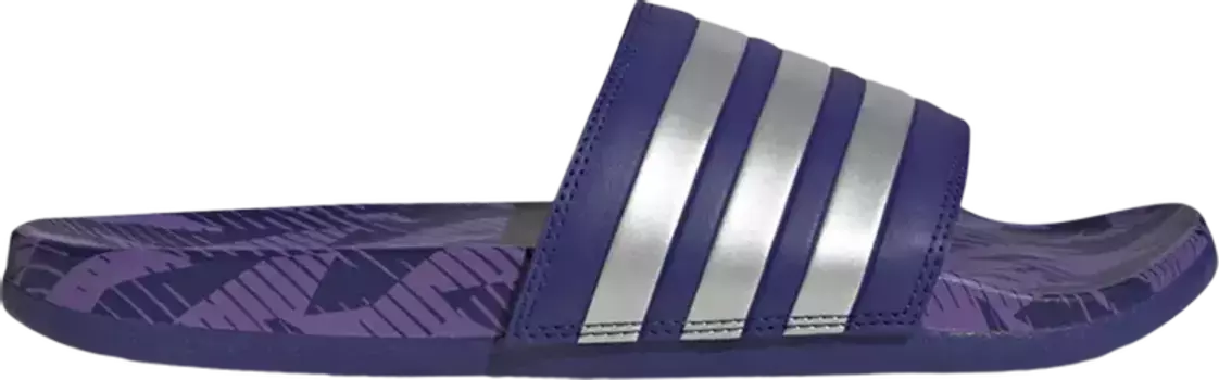 Сандалии Adidas Adilette Comfort Slide 'Legacy Indigo Silver Metallic', синий