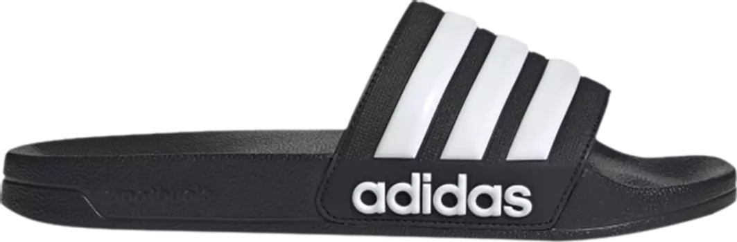 Сандалии Adidas Adilette Shower Slide 'Black White', черный