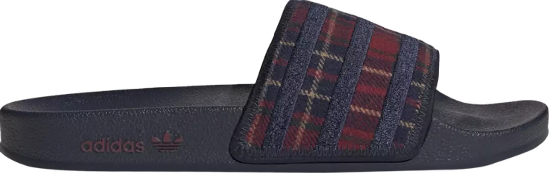 Сандалии Adidas Adilette Slide 'Cozy Pack - Legend Ink Victory Crimson', синий